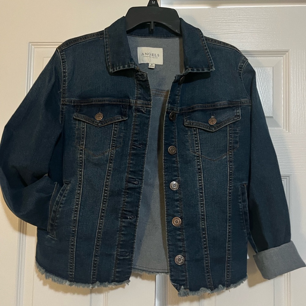 Angels Dark Blue Denim Jacket